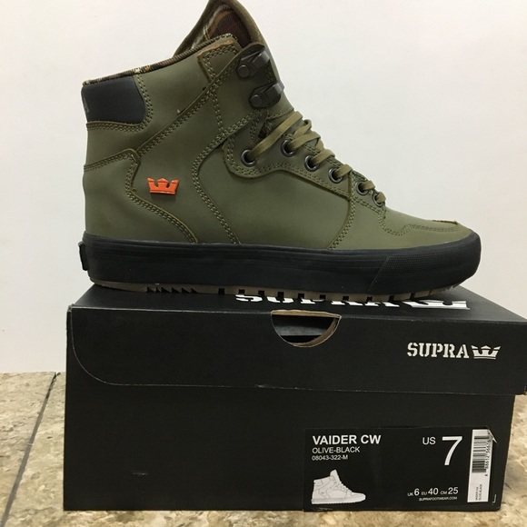 supra vaider olive black